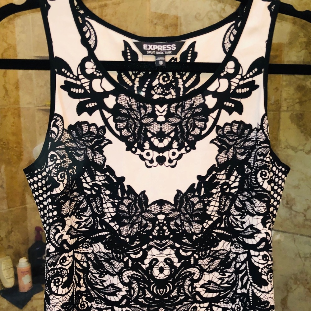 Black and Ivory Blouse